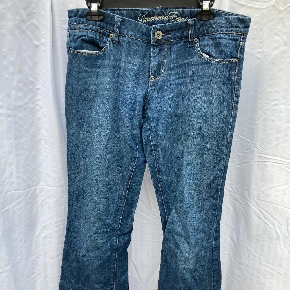 American Eagle Real Flare Women's Denim Jeans - SIZE 8L Perfect Condition